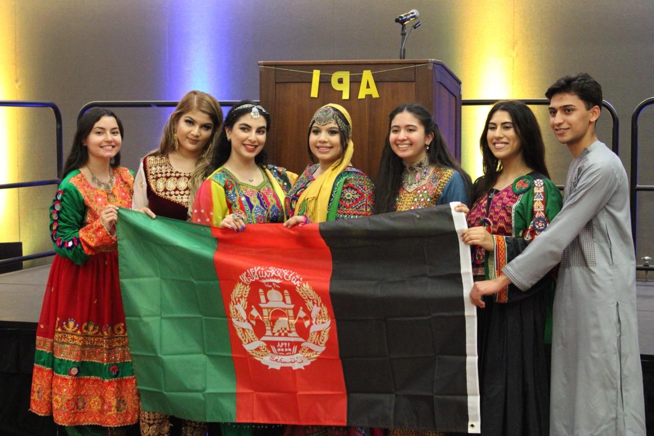 Afghan Student Association members posing